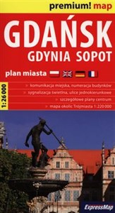 Obrazek Gdańsk Gdynia Sopot plan miasta 1:26 000