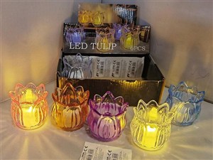 Obrazek Lampion LED Tulipan MIX