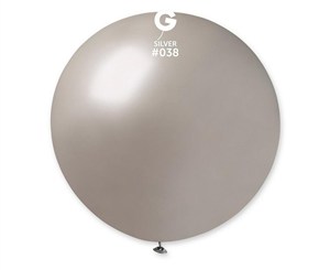 Picture of Balon kula metaliczna srebrna 80cm