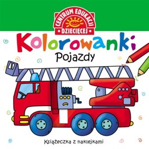 Obrazek Kolorowanki Pojazdy Książeczka z nalepkami