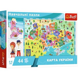 Picture of Puzzle edukacyjne 44 Mapa Ukrainy UA TREFL