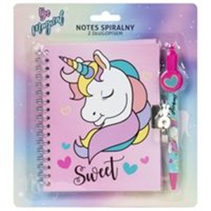 Obrazek Notes spiralny z długopisem Jednorożec 11