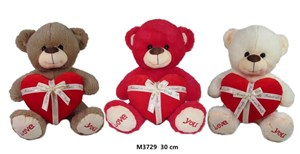 Picture of Miś z sercem 30cm MIX