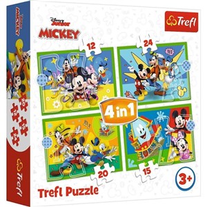 Picture of Puzzle 4w1 Wśród przyjaciół Mickey Mouse