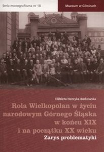 Picture of Rola Wielkopolan w życiu narodowym Górnego Śląska w końcu XIX i na początku XX wieku Zarys problematyki