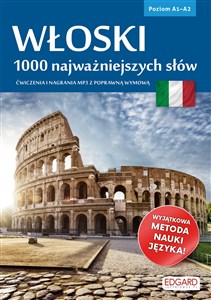 Picture of Włoski 1000 najważniejszych słów Ćwiczenia i nagrania mp3 z poprawną wymową. Poziom A1-A2