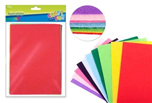 Obrazek Ozdoba dekoracyjna filc arkusz 10mix 200x300