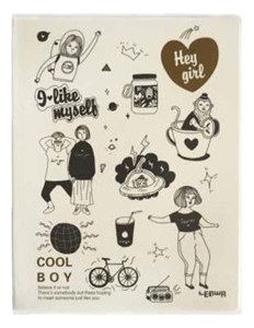 Picture of Notes A5/80K biały Hey Girl