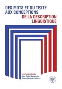 Picture of Des mots et du texte aux conceptions de la description linguistique