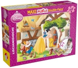 Obrazek Puzzle dwustronne maxi 2w1 Królewna Śnieżka 108