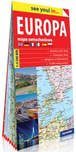 Obrazek Europa papierowa mapa samochodowa 1:4 500 000 2019