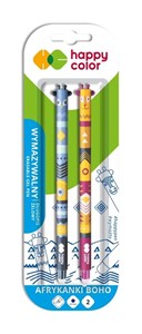 Picture of Długopis wymaz. Afrykanki Boho 0,5mm 2szt niebiesk