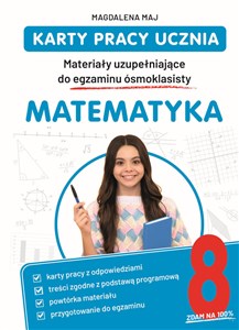 Picture of Karty pracy ucznia. Materiały uzupełniające do egzaminu ósmoklasisty. Matematyka