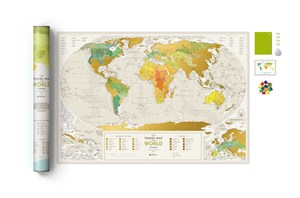 Obrazek MAPA ZDRAPKA ŚWIAT TRAVEL MAP GEOGRAPHY WORLD