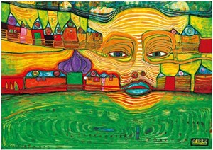 Obrazek Puzzle Wschód słońca nad Bałkanami HunderTwasser 1000