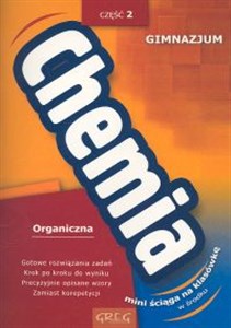 Obrazek Chemia 2 Organiczna + ściąga Gimnazjum