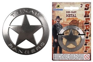 Obrazek Metalowa odznaka szeryfa Texas Ranger 14/0