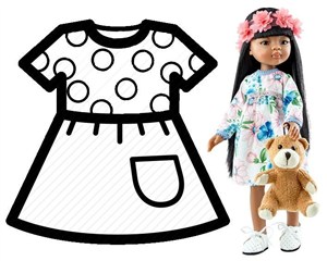 Obrazek Ubranko dla lalek 32cm