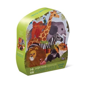 Obrazek Puzzle 36 el. motyw przyjaciele z dżungli, Crocodile Creek 4076-3