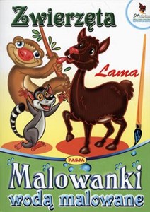 Obrazek Zwierzęta Lama Malowanki wodą malowane