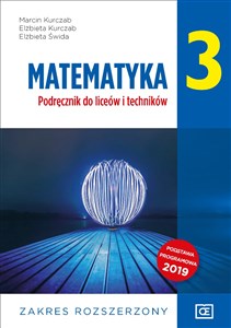 Obrazek Matematyka 3 Podręcznik Zakres rozszerzony Szkoła ponadpodstawowa
