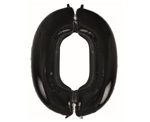 Picture of Balon foliowy B&C cyfra 0 czarna 92cm