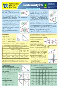 Picture of Podręczne tablice szkolne Matematyka 2 Planimetria Stereometria Trygonometria Analiza