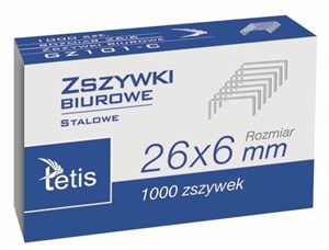 Picture of Zszywki biurowe Tetis rozm. 24/6, 1000 szt. (325527)