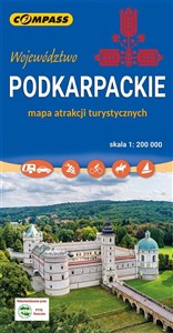 Obrazek Województwo Podkarpackie mapa atrakcji turystycznych 1:200 000
