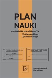 Obrazek Plan nauki kandydata na aplikanta adwokackiego/radcowskiego