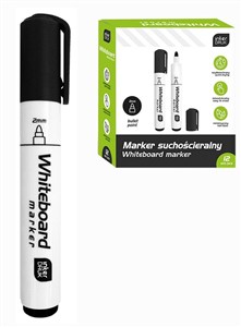 Picture of Marker suchościeralny czarny (12szt)