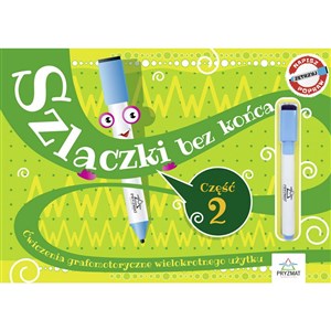 Picture of Szlaczki bez końca Część 2 Ćwiczenia grafomotoryczne wielokrotnego użytku.