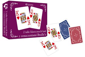 Obrazek Karty klasyczne ze znakami Braille'a