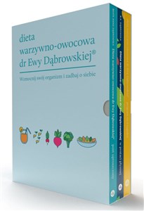 Picture of Dieta warzywno-owocowa dr Ewy Dąbrowskiej Komplet 3 książek Program na 6 tygodni + Dieta w postaci płynnej + Post uproszczony