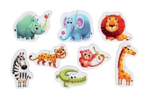 Obrazek Puzzle Afrykańskie zwierzęta