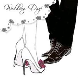 Picture of Karnet Swarovski kwadrat Ślub buty