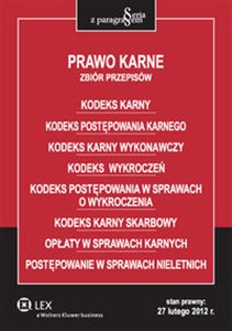 Obrazek Prawo karne Zbiór przepisów