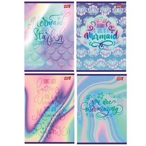 Obrazek Zeszyt a5 16 k kratka lam Mermaid (mix wzorów)