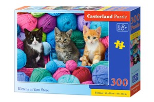 Obrazek Puzzle Kittens in Yarn Store 300 B-030477