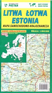 Picture of Litwa, Łotwa, Estonia 1:800 000 mapa samoch.-kraj.