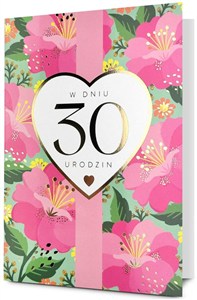 Picture of Karnet B6 Urodziny 30