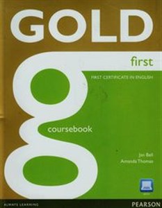 Obrazek Gold first certificate in English Coursebook + CD