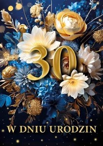 Obrazek Karnet B6 3D Urodziny 30