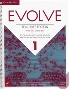 Obrazek Evolve  1 Teacher's Edition with Test Generator
