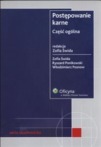 Picture of Postępowanie karne Część ogólna