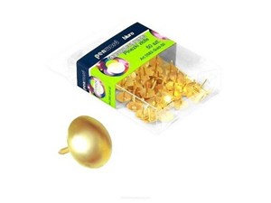 Obrazek Pinezki złote 50szt