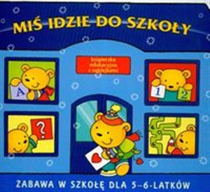 Picture of Miś idzie do szkoły Książeczka edukacyjna z naklejkami