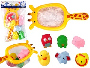 Obrazek Gumowe zwierzątka z siatką żyrafą