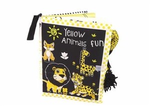 Picture of Książeczka miękka zwierzęta czarno-żółta