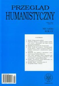 Obrazek Przegląd humanistyczny 3/2011